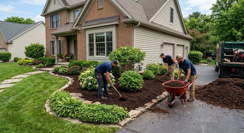 Cedar Mulch Installation in Ventura County, CA
